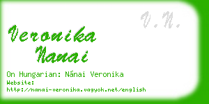 veronika nanai business card
